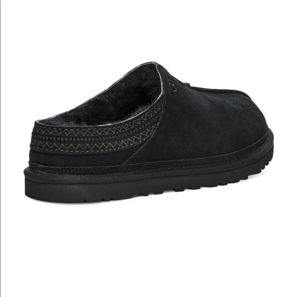 - MEN UGG NEUMAN BLACK SLIP ON SLIPPERS #7 - Picture 3 of 10